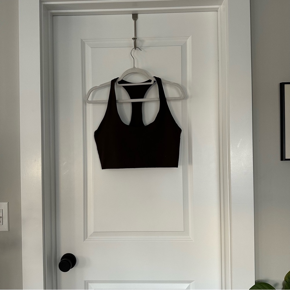 GAP Brown Racerback Exercise Bra Top